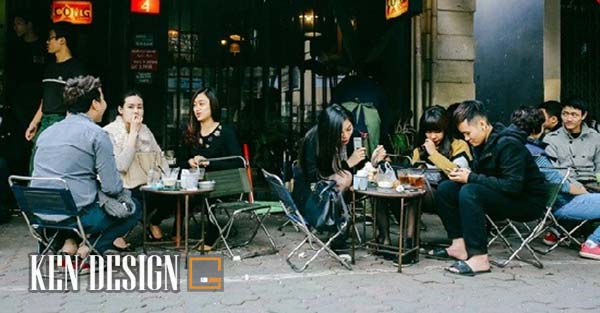 thiết kế quán cafe bình dân tại hà nội